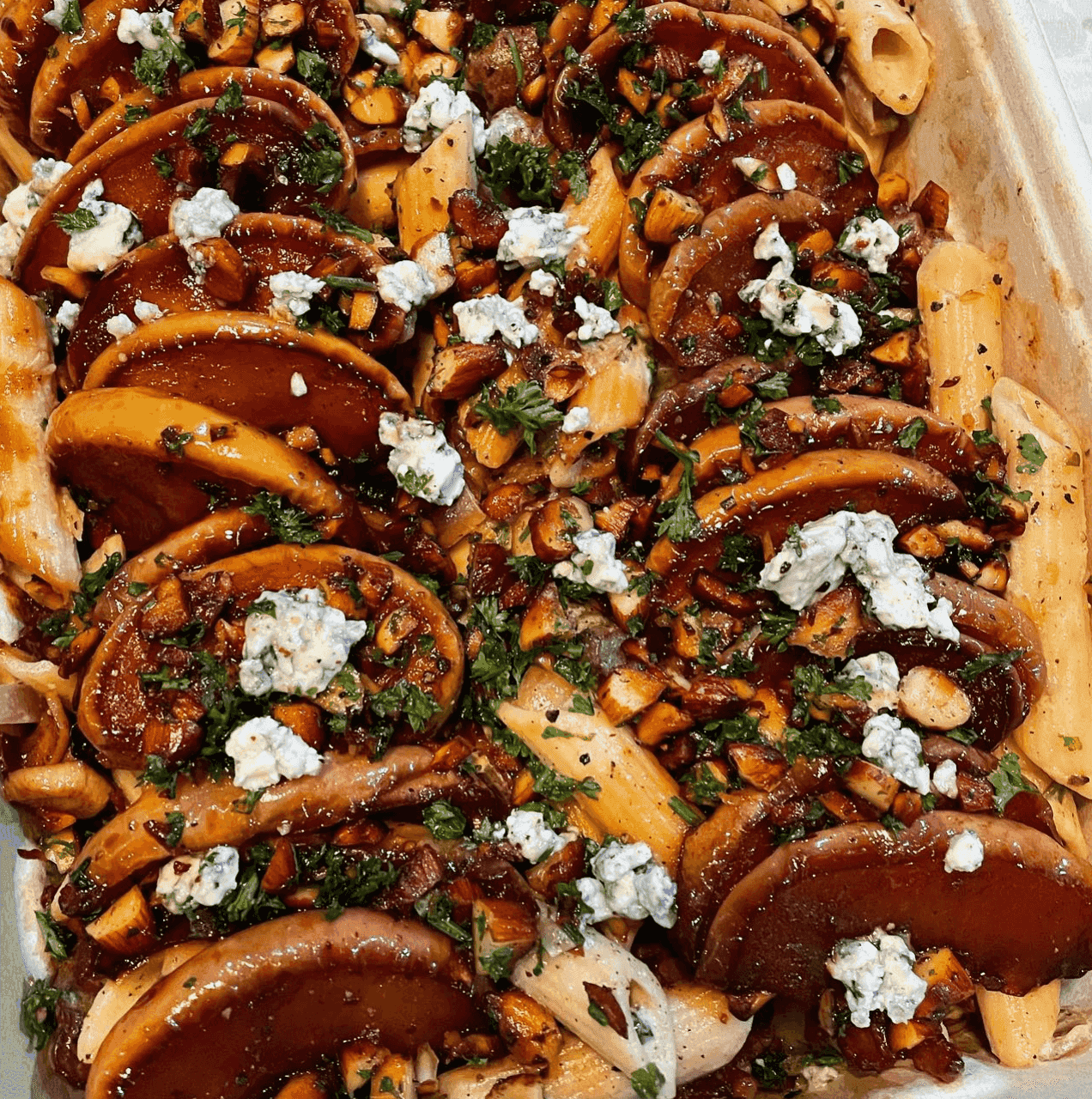 Blue Cheese & Apples Pasta